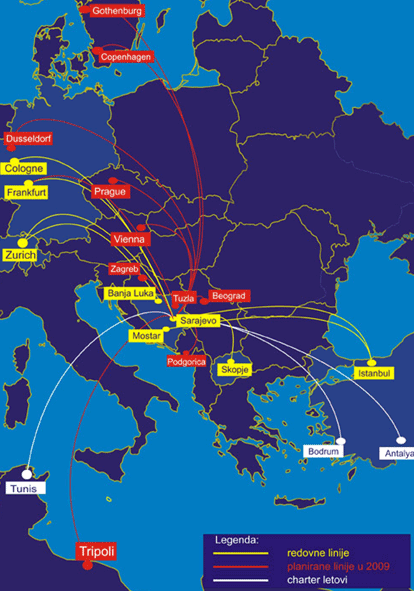 Image: Sarajevo Route Map