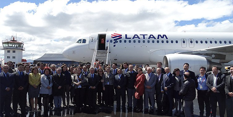 LATAM Airlines lands in Puerto Natales - anna.aero