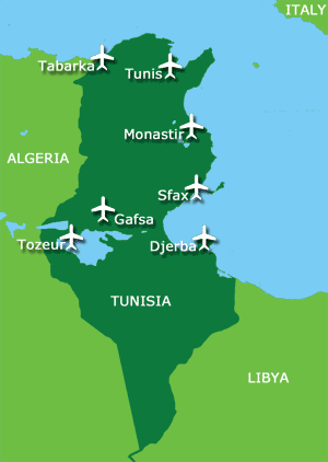 Map: Tunisia