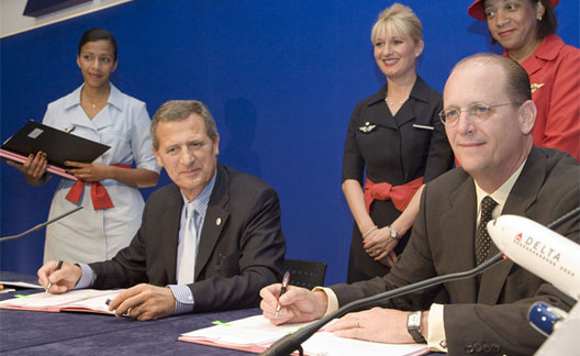 Image: Air France and Delta Air Lines sign joint venture agreement