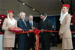 Image: Emirates began offering daily flights between Houston and Dubai