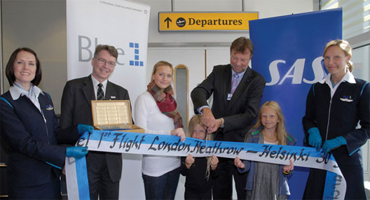 Image: Launch of Blue1’s Heathrow-Helsinki service