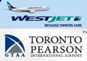 Logo: Westjet & Toronto Airport