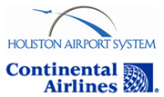Logo: Houston Airport & Continental Airlines