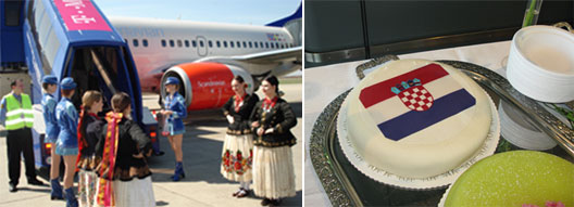 Image: SAS celebrate the introduction of flights between Stockholm Arlanda and Zagreb