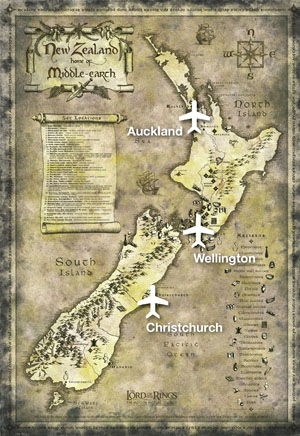 Map: New Zealand