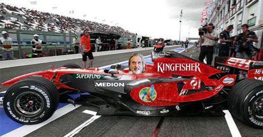 Image: Dr Vijay Mallya buys into the Spyker F1 team
