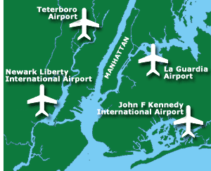 Map: New York’s other airports