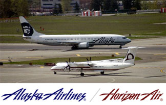 Image: Alaska Airlines / Horizon Air planes on a runway