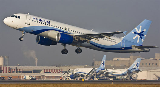 Image: Mexico’s Toluca-based Interjet now has 12 A320s and 10% of the Mexican domestic market. It has recently sought permission to operate to California and Texas.