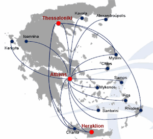 Map: Athens routes