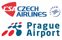 Logo: Czech Airline and Prague Airport