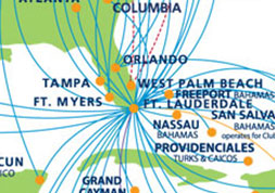 Map: Spirit Airline Routes