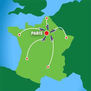 Map: French Routes