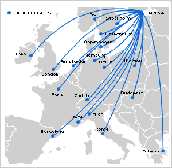 Map: Helsinki routes