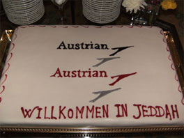 Image: Australian Airlines Cake to celebrate their new Vienna to Jeddah route