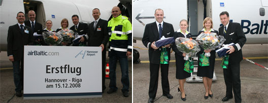 Image: airBaltic Hannover - Riga route launch