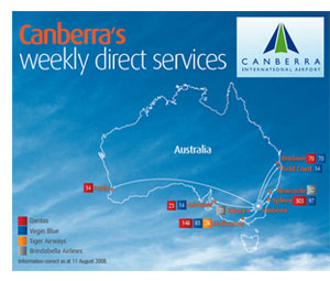 Image: Canberra’s weekly direct services