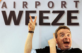 Image: Michael O’Leary at Weeze Airport