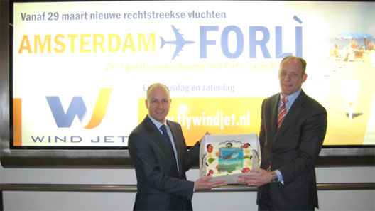 Image: Wind Jet recently launched a twice-weekly service between Forli and Amsterdam