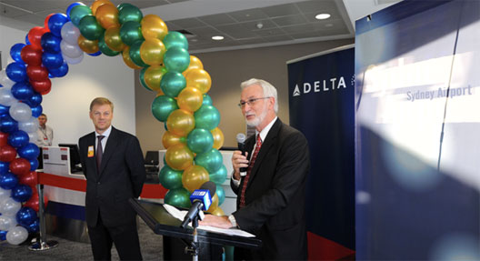 Image: Delta introduced a daily service between Los Angeles and Sydney in July.
