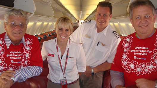Image: Virgin Blue’s celebrate a string of new North Queensland services in April