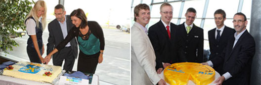 Image: airBaltic cutting the cake