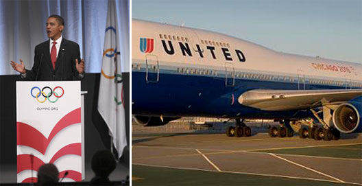 Image: President Obama and United Airlines