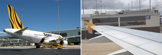 Image: Tiger Airways at  Adelaide & Melbourne