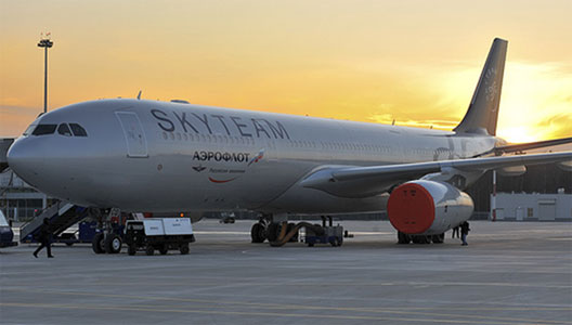 Image: Aeroflot A330-300s in Skyteam colours