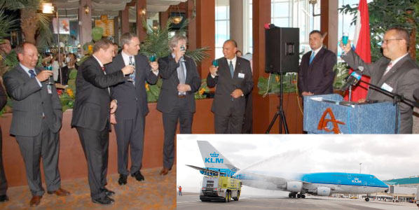 Image: KLM relaunch of Aruba services