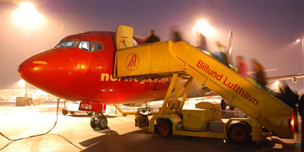 Norwegian will serve Billund with four routes.