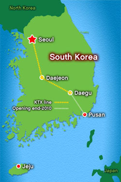 South Korea-map
