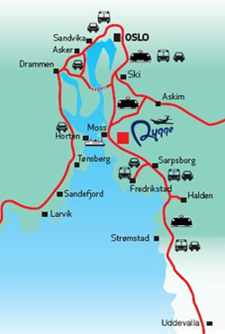 Olso Rygge Airport Map