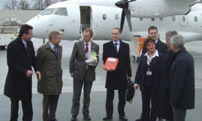 Cirrus Airlines operates German niche business routes; only scheduled carrier serving Hof-Plauen and Mannheim