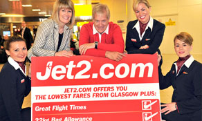 Jet2.com unveils Glasgow as eighth UK base with nine new routes