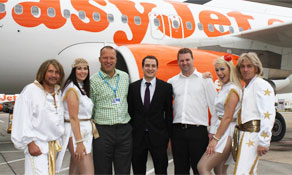 Photo spectacular: Big celebrations as easyJet launches flights from London Gatwick to Gothenburg