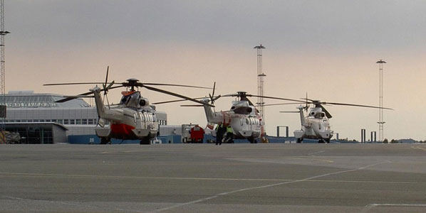 As the gateway to Norwegian North Sea oil and gas rigs, helicopter traffic makes up a considerable part of Bergen Airport’s movements and the airport’s old terminal now functions as a dedicated helicopter facility.