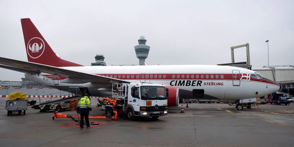 Cimber Sterling arrived in Amsterdam last week, as the airline launched flights from Copenhagen.