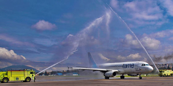 TAME, the largest airline in Ecuador