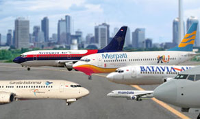Indonesia’s 6th biggest domestic airline grounded; Mandala Airlines has 45 days to find new investors to keep flying