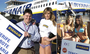 Ryanair makes Lanzarote its latest base; achieved 81% load factor in 2010; now serving 30 destinations this summer