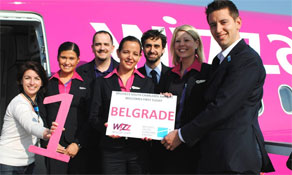 Wizz Air opens Belgrade base; single A320 now operates 23 weekly departures to nine destinations including Rome