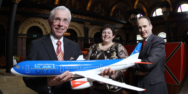 bmi’s CEO Wolfgang Prock-Schauer last month travelled to Northern Ireland where he reaffirmed the airline’s interest in the region. In Belfast, he met with Joanne Stuart, chairman of the Institute of Directors, and Howard Hastings, chairman of Northern Ireland Tourist Board. Belfast City is one of only four remaining domestic routes that bmi operates from London Heathrow as the airline gradually has reduced its domestic network.
