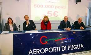 Bari celebrates EURO ANNIE success; traffic up 20% as germanwings, Ryanair and Wizz Air all launch new routes
