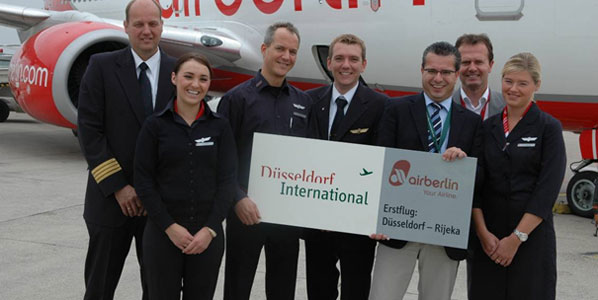 Celebrating the new airberlin route between Düsseldorf and Rijeka 