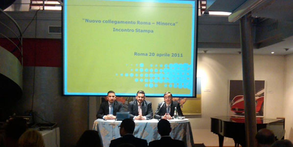 A press conference was held in Rome due to Vueling’s ninth route to the Italian capital