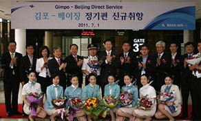 Korean Air adds Beijing flights from Seoul Gimpo in addition to Incheon flights