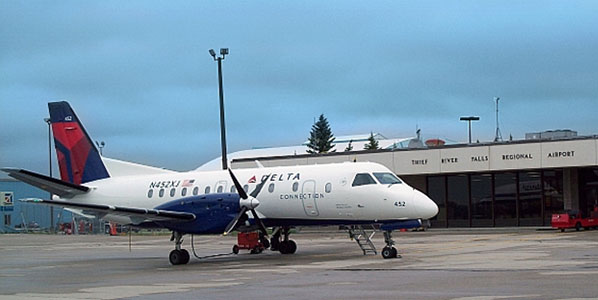 According to Delta an average of just four passengers per flight use the airline's Saab 340 services (operated by Mesaba) from Thief River Falls airport in Minnesota to Minneapolis/St Paul. These flights are subsidised by the national Essential Air Services (EAS) programme.