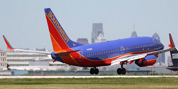 Luv ya, leave ya – four routes have been lost from Philadelphia – overall Pennsylvania (which also loses a route from Pittsburgh) is the hardest hit state in the Southwest cuts. Photo: Paul Karagie philairline.com